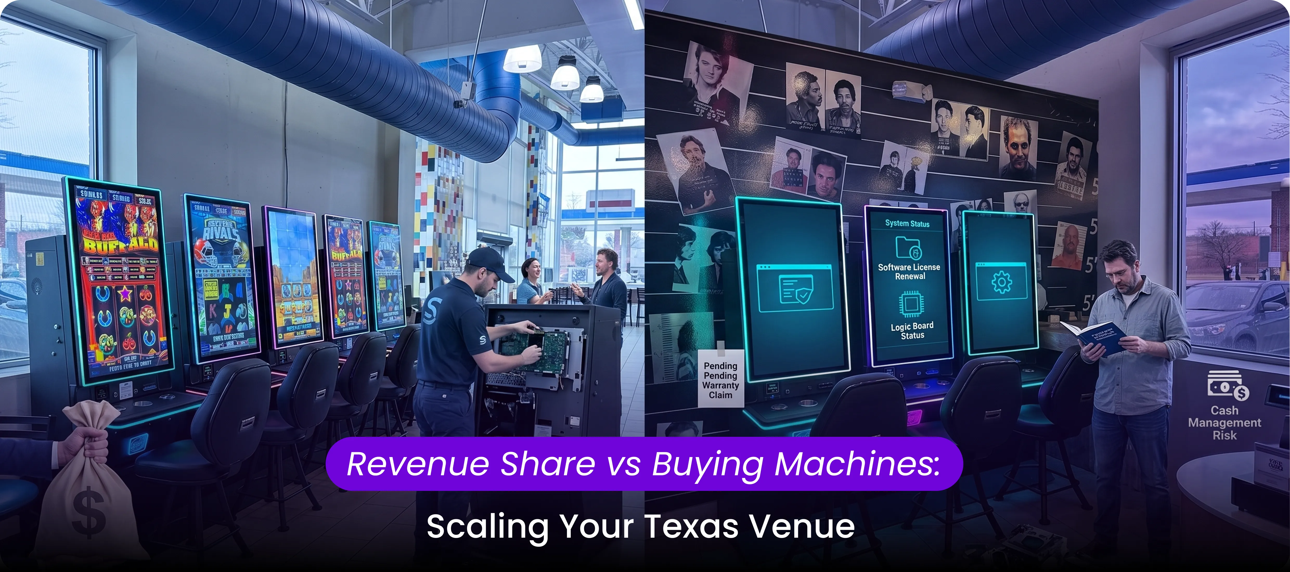 Revenue Share vs Buying Machines: Scaling Your Texas Venue